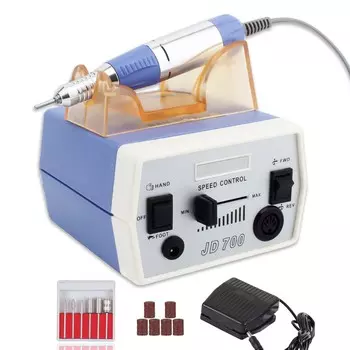 Электрическая пилочка для ногтей, шлифовальная машина для ювелирных изделий, JD700, фрезы для акриловых ногтей, профессиональные маникюрные инструменты, 30000 об/мин, акриловая дрель для ногтей 220v