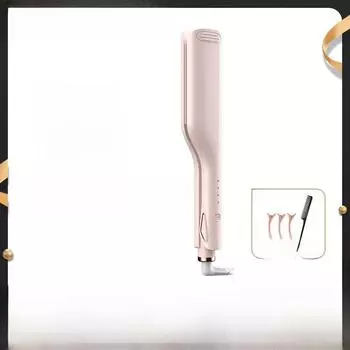 «Электрическая плойка для создания локонов и волн без усилий» White Knife-shaped double-tube egg roll розовый