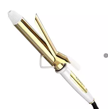 Электрическая плойка для завивки волос женская автоматическая двойная функция большие локоны прямые волосы без повреждения волос завивка ЖК-дисплей щипцы для завивки волос W8890 белый/золотой