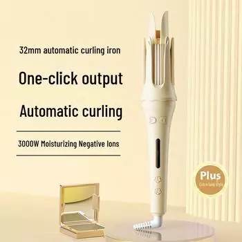 Электрическая плойка с ионизацией 32 мм — мягкие волны без повреждения волос