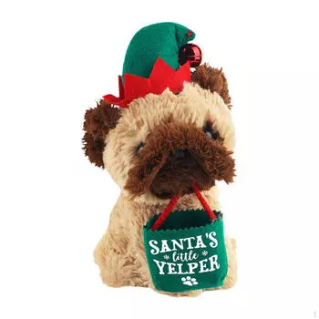 Электрическая плюшевая игрушка для собак Милая притворяющаяся очаровательная поющая анимированная мягкая игрушка-компаньон