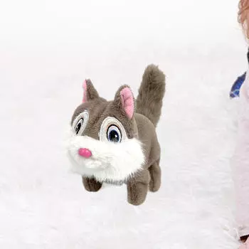 Электрическая плюшевая игрушка-компаньон, животное, анимированные звуковые интерактивные игрушки, электронные питомцы коричневый