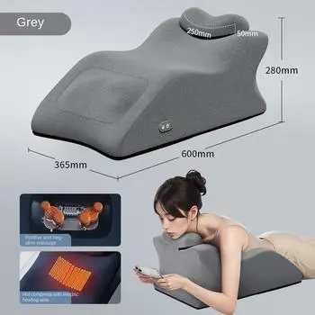 Электрическая подушка для сна, разминание шейного отдела шеи, плеч, талии и живота, инфракрасный свет, нагревающий массажные подушки US Plug