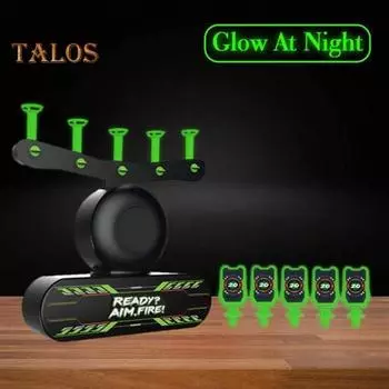 Электрическая подвесная игрушка-мишень для стрельбы из мяча, светящаяся в темноте, детская игра для обучения стрельбе на большие расстояния, для малышей, мальчиков и девочек, обучающая игрушка-стрелялка 1 Set