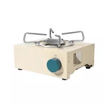 Электрическая походная газовая плита, высокая огневая мощность, портативная кассетная плита, оборудование для пикника на открытом воздухе, 2100 Вт белый