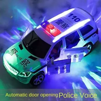 Электрическая полицейская машинка, игрушка для детей, открытая полицейская машинка с сиреной, электрическая универсальная для полицейской машинки, подарок мальчику