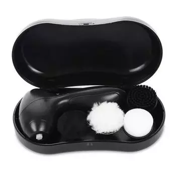 Электрическая полировальная машина для обуви с 4 насадками-щетками, портативная чистка обуви, пылеудаление, полировка кожи, натирание воском