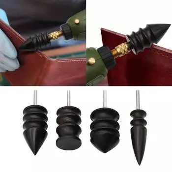 Электрическая полировальная машинка для кожаных кромок с плоской/заостренной головкой, сандаловое дерево, инструменты для самостоятельного изготовления кожи, полировальная машинка для работы по дереву