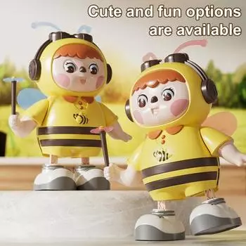 Электрическая поющая танцующая пчела игрушка со светодиодной подсветкой музыкальная детская ходячая пчела красный