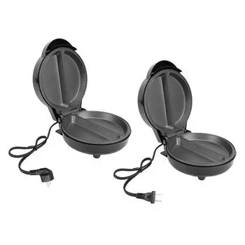 Электрическая профессиональная машина для приготовления пиццы предотвращает прилипание, равномерный нагрев, эффективная настольная пиццерия для EU Plug 220V