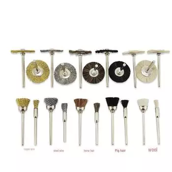 Электрическая проволочная щетка для полировки и удаления ржавчины - многоцелевой аксессуар для чистки pen type 5, wool, 10 pieces