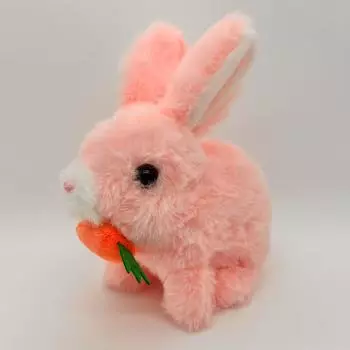 Электрическая прыгающая плюшевая игрушка кролик - анимированная кукла кролик для детей 18 cm