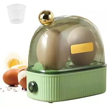 Электрическая яйцеварка для вареных и пашотных яиц, многофункциональная электрическая яйцеварка для завтрака на одного человека с мерным стаканом для воды