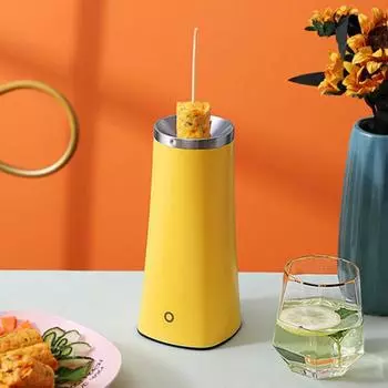 Электрическая яйцеварка, многофункциональная трудосберегающая вилка европейского/американского стандарта, удобная чашка для яиц, омлет, мастер-колбаска, кухонные аксессуары EU Plug жёлтый