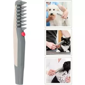 Электрическая расческа для домашних животных, машинка для стрижки волос для собак, триммер для шерсти собак и кошек, бритва для домашних животных, щетка для собак, расческа для удаления шерсти, расческа для собак 1PC-pet Comb