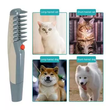 Электрическая расческа для ухода за домашними животными Yousheng, триммер для шерсти собак, щетка для удаления комков шерсти домашних животных с длинной и короткой шерстью A