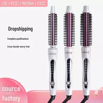 Электрическая расческа для завивки волос двойного назначения для женщин: Бережная укладка коротких волос без повреждения 18mm US Standard