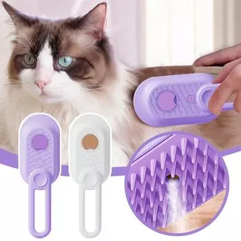Электрическая расческа-распылитель для домашних животных для кошек и собак, расческа-распылитель для массажа, удаление плавающих волос, средства для чистки домашних животных One Size фиолетовый
