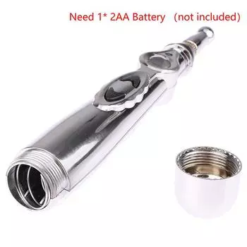 Электрическая ручка для акупунктурного точечного массажа с 5 головками, ручка для меридианного энергетического массажа, терапия для снятия боли, спины, шеи, лица, косметический ролик