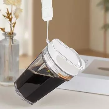 Электрическая самосмешивающаяся чашка с крышкой Самосмешивающаяся кофейная чашка Автоматическое перемешивание 350ml чёрный