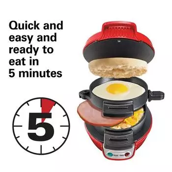 Электрическая сэндвичница для бургеров 600 Вт, гриль для хлеба, выпечка, тостер, хлебопечка для завтрака, домашняя кухня, сковорода для блинов 110-220 В EU красный