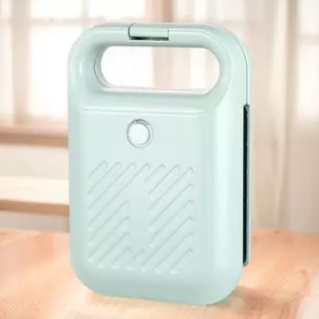 Электрическая сэндвичница, прижимная лапка для хлеба с антипригарным покрытием, домашний тостер, легкая машина для приготовления пищи для мяса, говядины, омлета зелёный