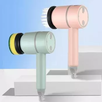 Электрическая щетка для чистки, беспроводной, легкий, безопасный, подарочный, многофункциональный инструмент для очистки чаши для обуви розовый