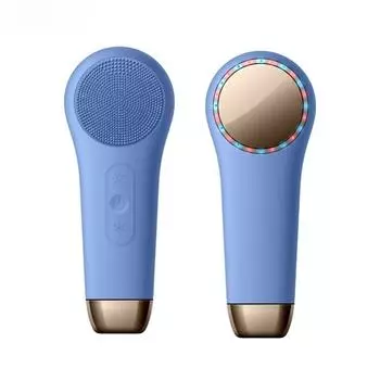 Электрическая щетка для чистки лица, силиконовая ультразвуковая вибрация, очищающее средство для лица, глубокое очищение пор, очистка от черных точек, массажер для кожи