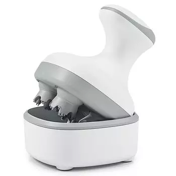 Электрическая щетка для кожи головы IPX6 для влажной уборки и 3 типов работы для релаксации с зарядкой через USB Respect for the Aged Японская инструкция по эксплуатации спа-салон для головы белый