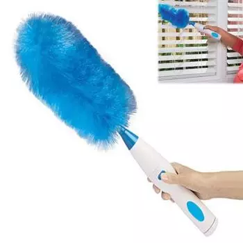 Электрическая щетка для пыли, вращающаяся на 360 градусов, работающая от аккумулятора, быстрая очистка, беспроводная щетка для очистки Spin Duster Battery