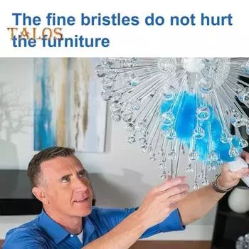 Электрическая щетка для пыли, вращающаяся на 360 градусов, работающая от аккумулятора, быстрая очистка, беспроводная щетка для очистки Spin Duster Battery