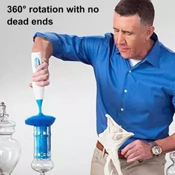 Электрическая щетка для пыли, вращающаяся на 360 градусов, работающая от аккумулятора, быстрая очистка, беспроводная щетка для очистки Spin Duster Battery