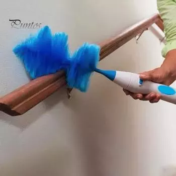 Электрическая щетка для пыли, вращающаяся на 360 градусов, работающая от аккумулятора, быстрая очистка, беспроводная щетка для очистки Spin Duster Battery