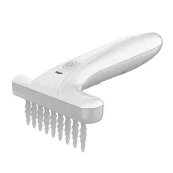 Электрическая щетка для распутывания шерсти домашних животных, расческа для удаления колтунов подшерстка домашних животных с защитой от отключения питания для собак и кошек 1pc белый