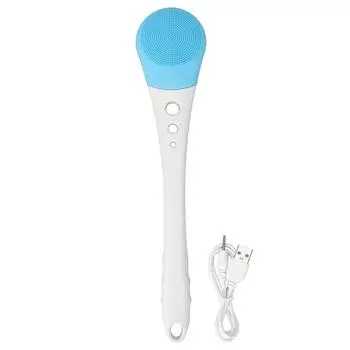 Электрическая щетка для тела, многофункциональная водонепроницаемая щетка для душа с длинной ручкой для тела
