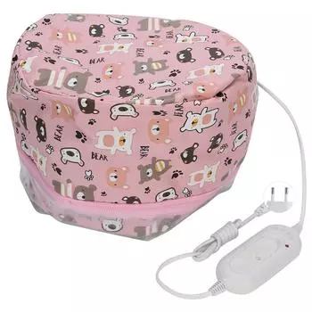 Электрическая шапочка для волос с подогревом, регулируемая масляная терапия, отпариватель, съемный инструмент для ухода за волосами, вилка EU 220 В EU PLUG