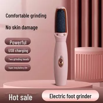 Электрическая шлифовальная машина для ног: Автоматическое устройство для удаления мозолей и разглаживания кожи, портативное устройство для восстановления стоп чёрный