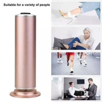 Электрическая шлифовальная машина для ног Инструмент для удаления мозолей Легко с регулируемой скоростью Удаление Используйте пилку для педикюра EU розовый