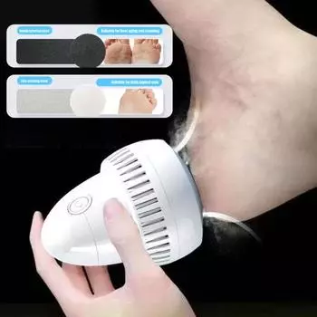 Электрическая шлифовальная машина для ног Эффективный инструмент для удаления мозолей для ног Многофункциональный массажный шлифовальный станок для кутикулы пяток для мягких гладких ног белый
