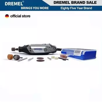 Электрическая шлифовальная машина Dremel 3000 с 1 профессиональной насадкой и 10 насадками для ежедневного использования