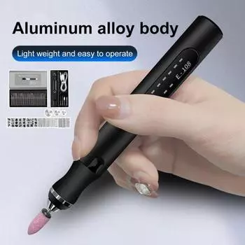 Электрическая шлифовальная машина, гравировальная ручка, беспроводная роторная гравировальная ручка для металла, дерева, стекла, пластика, перезаряжаемая через USB, набор для гравировального станка, инструмент для гравировки розового золота