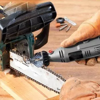 Электрическая шлифовальная машина, насадка для заточки цепной пилы, точилка, направляющая, адаптер для дрели, дрель, вращающаяся мини-дрель, электроинструмент None