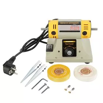 Электрическая шлифовальная машина с вилкой европейского стандарта 220 В 350 Вт для ювелирного стоматологического токарного станка