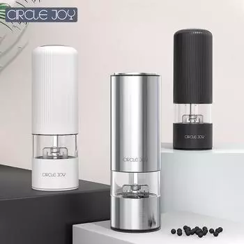 Электрическая шлифовальная машина Xiaomi Youpin Circle Joy, 5 передач, регулируемая толщина, пищевой материал, электрическая шлифовальная машина для перца и соли чёрный