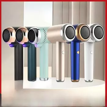 Электрическая шлифовальная машинка для ног и УФ-стерилизатор для удаления мозолей и педикюра 1200 mAh - 2 grinding heads темно-зеленого