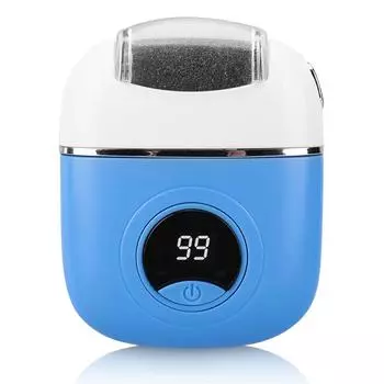 Электрическая шлифовальная машинка для ног, пилинг для ног, водонепроницаемый IPX6, полировщик пяток для педикюра синий