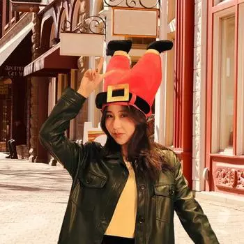 Электрическая шляпа забавная форма куриной ножки в виде акулы, забавная качающаяся шляпа, праздничный костюм для фестиваля, украшения для фотосессий Direct Power серый