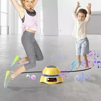 Электрическая скакалка, ЖК-дисплей, цифровой счетчик для всего тела синий