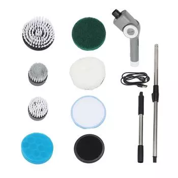 Электрическая скрубберная машина с отжимом, 3 скорости, водонепроницаемая, IPX7, электрическая щетка для очистки, беспроводная, Power Shower S