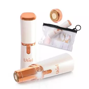 Электрическая сменная батарейка Downy Face на день рождения, японское руководство по эксплуатации [Utiel] Женская бритва, подарок, сумка, лезвия, водонепроницаемая, волосы,